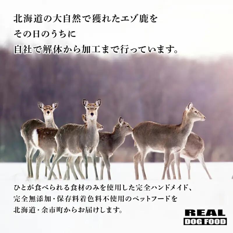 ペット用 エゾ鹿挽き肉 200ｇ×52袋≪REAL DOG FOOD≫_Y020-0634