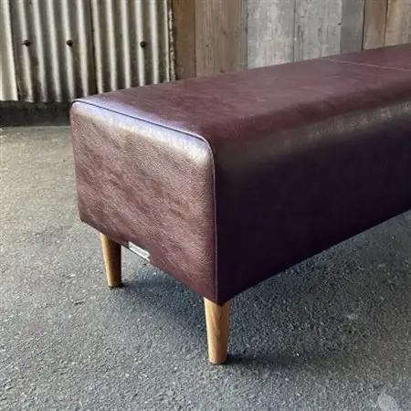 150 Bench(150ベンチ)アンティーク ダークブラウン NAオーク脚【SWOF】_雑貨・日用品 椅子・チェア・ソファ 家具・インテリア _【1575270】