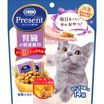 ふるさと納税 袋井市 【キャットフード】日本ペットフード　コンボプレゼント　猫おやつ　腎臓の健康維持　42g×30袋