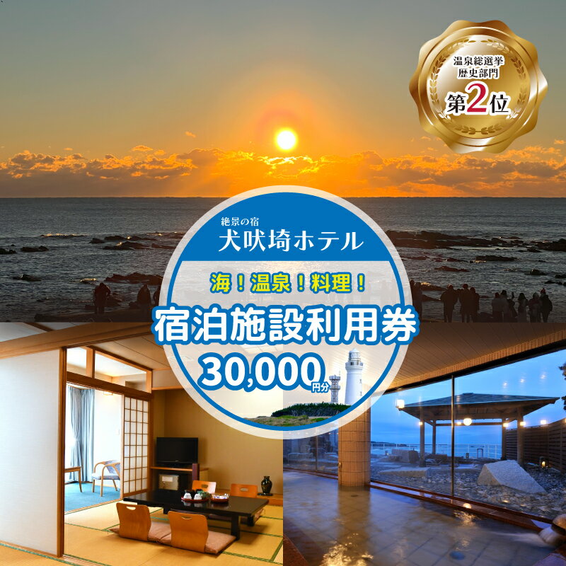 【ふるさと納税】 ホテル 犬吠埼ホテル 宿泊ギフト券 3万円分 ホテル 宿泊 チケット 旅行 旅 観光 海 おすすめ 日の出 銚子 温泉 温泉選手権 元湯 料理 海鮮 犬吠埼 GW お盆 年末年始 ギフト 贈り物 贈答 ふるさと納税宿泊 ふるさと納税ホテル 千葉県 銚子市 犬吠埼ホテル