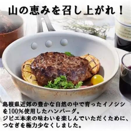 イノシシ100%ハンバーグ【ガーリック】　4個セット【配送不可地域：離島】【1457241】
