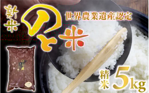【新米】のと米 精米5kg × 1袋