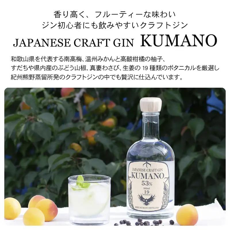 JAPANESE CRAFT GIN 熊野 クラフトジンとJAPAN MADE BLENDED MALT WHISKY 熊野 1セット【prm021A】