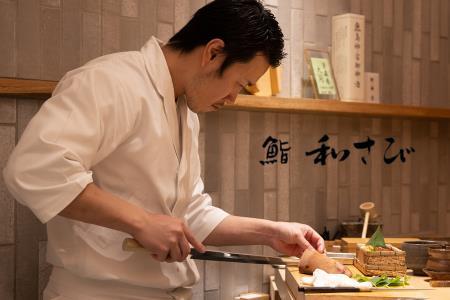 【四谷三丁目】鮨 和さび 特産品ランチ・ディナー共通コース 2名様（1年間有効） お店でふるなび美食体験 FN-Gourmet