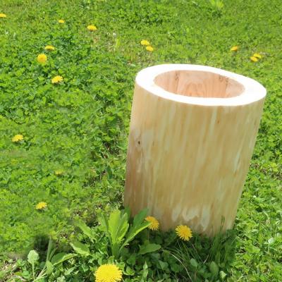 ふるさと納税 能代市 秋田杉の丸太プランター「生え杉くん(はえすぎくん)」縦長タイプ[No.5335-0256] |  | 01