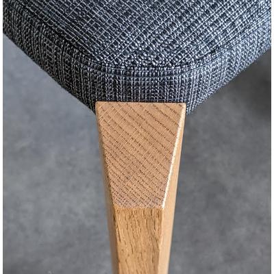 ふるさと納税 三芳町 木製スツール　木部ブラウン×座面ファブリックブラック |  | 02