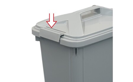 三甲 エコンダストボックス角型＃60 | ゴミ箱 ダストボックス 大容量 60L 収納 ふた付き シンプル 雑貨 日用品 屋外 玄関 岐阜県 瑞穂市 ※離島への配送不可