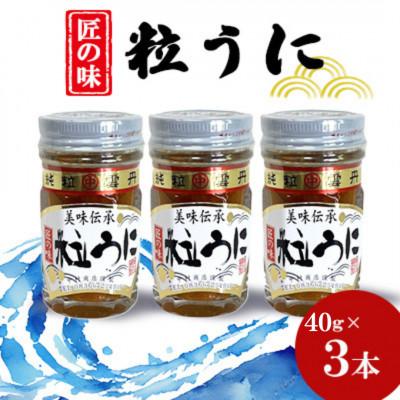 ふるさと納税 山陽小野田市 粒うに　40g×3本