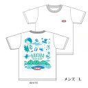 【ふるさと納税】CHUMS×HAKUBA BoobyTシャツ メンズ　L /ホワイト【1502096】