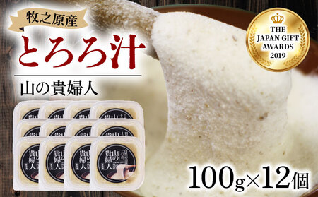 【ZIP!で紹介されました!】 とろろ 山の貴婦人 100g × 12個 とろろ とろろ とろろ とろろ ふるなび 尾白弁当