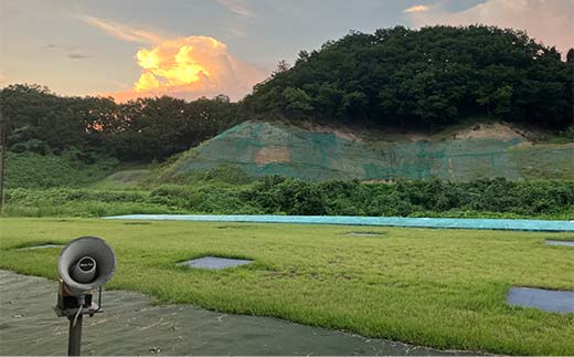 クレー射撃ラウンド券(2ラウンド クレー50枚)×1枚 F21E-418