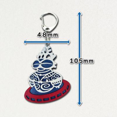 ふるさと納税 つがる市 しゃこちゃんUFOキーホルダー(白系) [0869] |  | 03