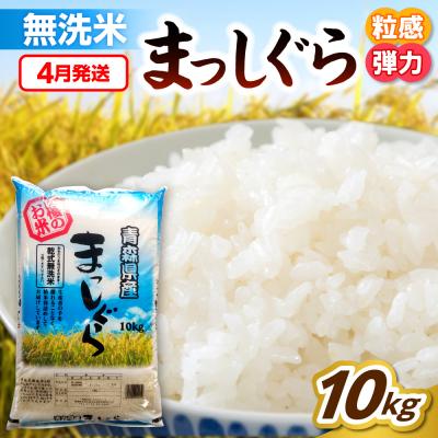 ふるさと納税 五所川原市 【4月発送】無洗米 10kg 青森県産 まっしぐら 令和7年産 (精米)
