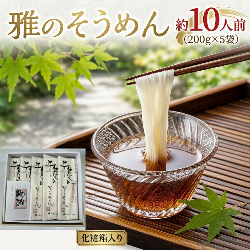 【ふるさと納税】雅のそうめん (選べる内容量) 約10人前 約20人前 そうめん 麺 麺工房にしむら