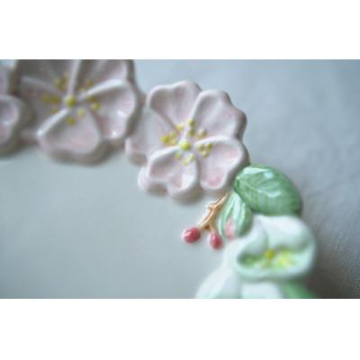 ふるさと納税 八千代市 【陶器】野ばら　小皿(ピンク)　つちのわ　石黒美佐緒　作　1枚 |  | 02