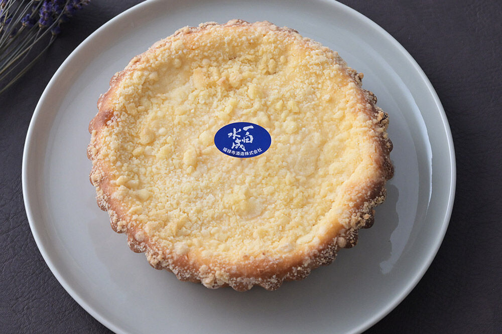 酒粕使用 チーズタルト「一白水成」5号×1ホール La France [ラ・フランス チーズケーキ 地酒 日本酒 スイーツ 秋田県産]