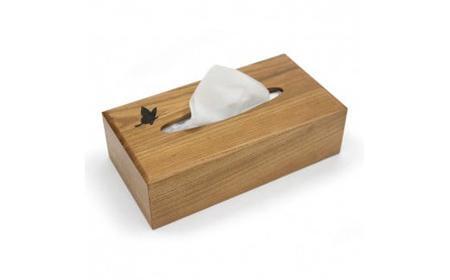 【細部までこだわった技の結晶】木製ティッシュケース（エンジュ材）