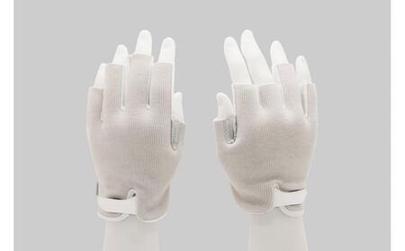 PCワーク向けグローブ Wearable Workspace Glove (サイズL×ライトグレー)