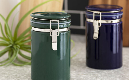 【美濃焼】＜ブラック＞コーヒーキャニスター 200 1個【ZERO JAPAN】保存容器 コーヒー豆 キッチン収納 [MBR216-5]