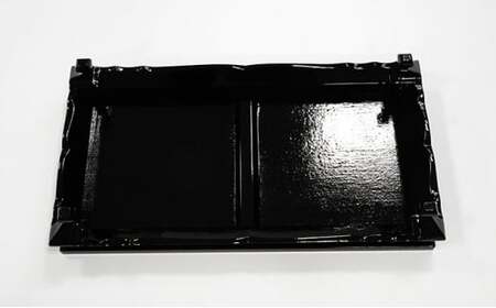 天平卓13号 黒無地 民芸品 工芸品 雑貨 日用品 花台 小ぶり 木地 カット シンプル デザイン 製作 カシュ塗 お花  FAD-1006