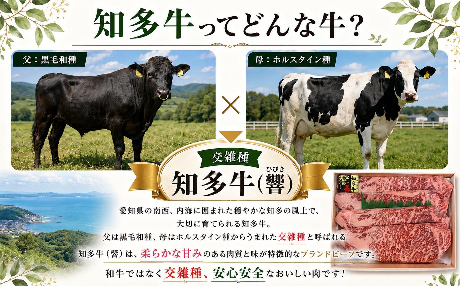 知多牛（響）小間切れ500ｇ×２　計1000ｇ｜交雑牛 国産牛 牛肉 すき焼き 牛丼 肉じゃが 焼肉 BBQ