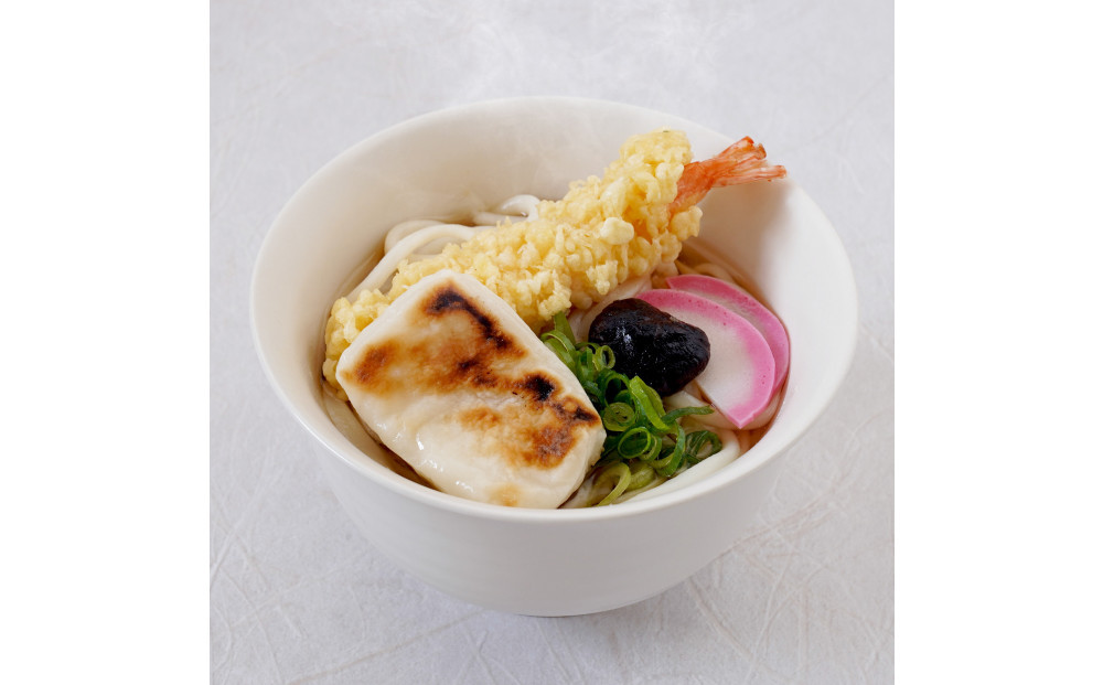 さぬき小豆島　手延冷凍調理うどん4食セット(カレー/えび天（焼きもち入）/きつね/かきあげ）