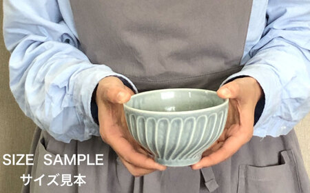 【美濃焼/みずなみ焼】 タック 茶碗 4個セット ブルーグレー・くすみグレー 瑞浪市 / 山喜製陶 食器 ご飯茶碗 ボウル [AZCP061]