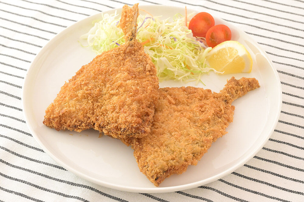 秋田県産アジで作ったアジフライ 5枚入リ×2袋 レンジでチンする簡単便利　 [レンチン 簡単 おかず 夕飯 お弁当 揚げ物 冷凍 魚料理 鯵]