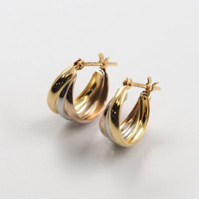 ふるさと納税 山梨県 【山梨県】【ジュエリー】K18・PT banana/バナナ ピアス |  | 01