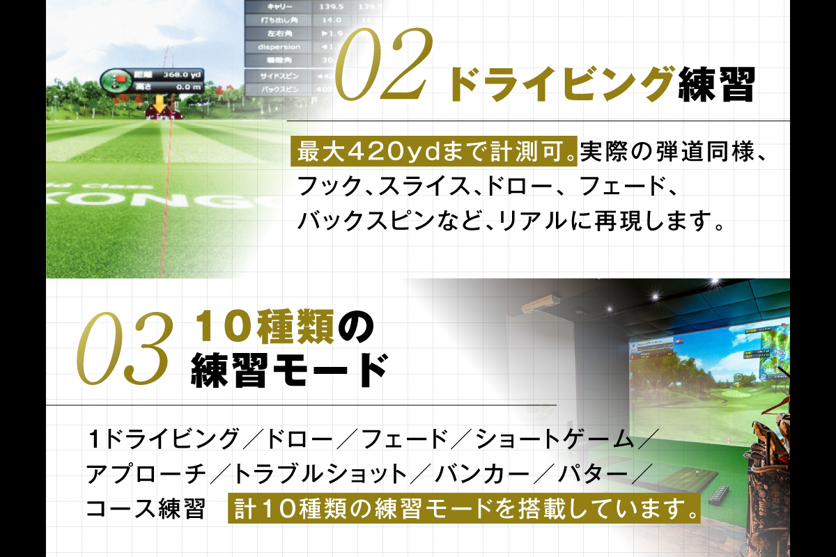 シミュレーションゴルフ練習場【ベルボア】の1 年間利用会員権