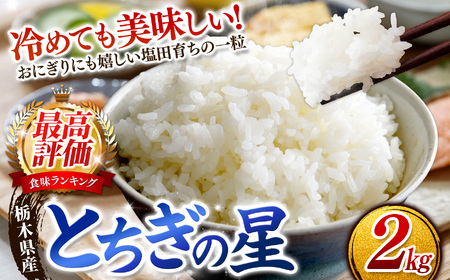【2026年先行予約】ごはんが主役！矢板市産とちぎの星 白米 2kg お米 栃木県 矢板市