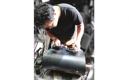 郵便 ポスト 鉄製 アイアンポスト 繁栄の青い葡萄 ネーム入り