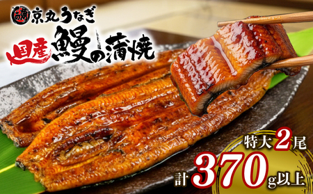 国産 鰻 蒲焼 2尾 計370g以上 うなぎ 鰻