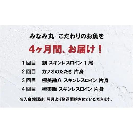 【 刺身定期便 】 刺身定期便 4ヶ月