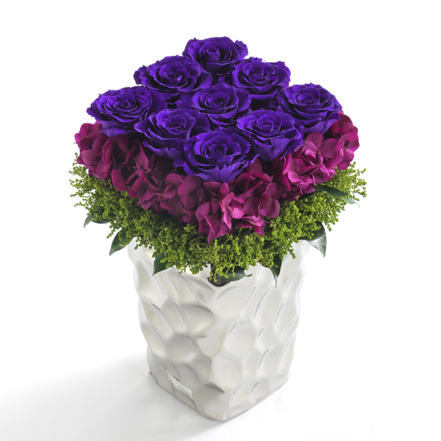 イタリアL 花 お花 プリザーブドフラワー ギフト プレゼント お祝い 誕生日 お供え アレンジ インテリア 東京都 墨田区【ブルー】