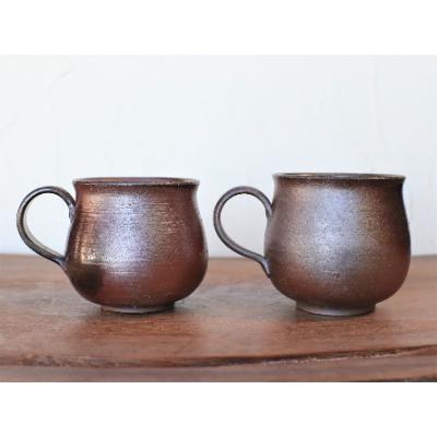 ふるさと納税 上島町 備前焼 コーヒーカップ(中)2個セット　c2-003 |  | 01