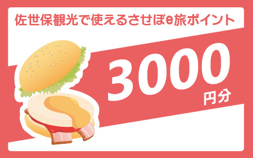 
            【佐世保観光で使えるポイント】させぼe旅ポイント3,000円分 観光 デジタル地域通貨 電子ポイント 電子決済 飲食 宿泊 体験 電子通貨 eコイン 佐世保 キャッシュレス ペイ ハウステンボス 佐世保宿泊券 九十九島
          