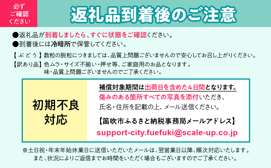 【2026年発送先行予約】笛吹市産　シャインマスカット　2.1kg以上（3～5房） 205-022