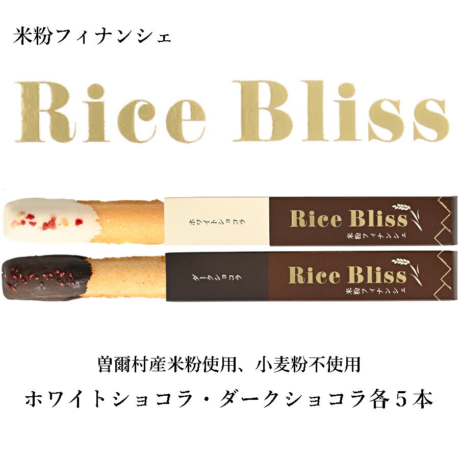 【ふるさと納税】個包装フィナンシェ 米粉フィナンシェ Rice Bliss 10本セット ホワイトショコラ ダークショコラ 各5本 /// フィナンシェ 米粉 洋菓子 おすすめ ふるさと納税 返礼品 人気の品 お礼の品 寄付