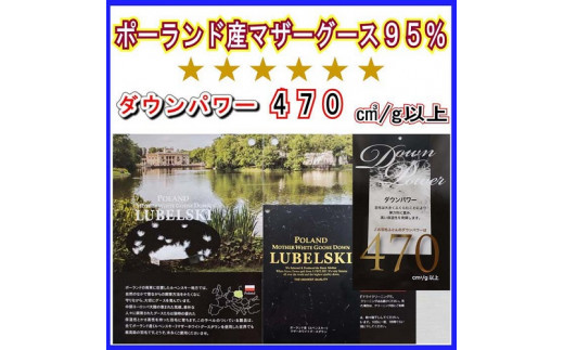 羽毛合い掛け 肌布団 2枚組 ポーランド産マザーグース95% シングル 150×210cm ダウンパワー470 羽毛　ダウン　布団　ふとん　肌掛け　肌かけ　合い掛け　合掛け