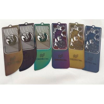 ふるさと納税 鳥取市 ORORUステンレスブックマーク 6枚1セット(猫柄3枚&amp;すずらん柄3枚)