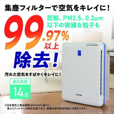 ふるさと納税 角田市 空気清浄機PMAC-100ホワイト/ブルー |  | 03