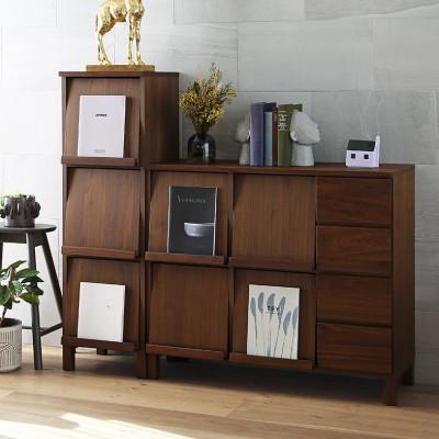 ふるさと納税 筑後市 本棚  レッチェ 40マガジンレコードラック ウォルナット【10年保証】【高野木工】 |  | 01