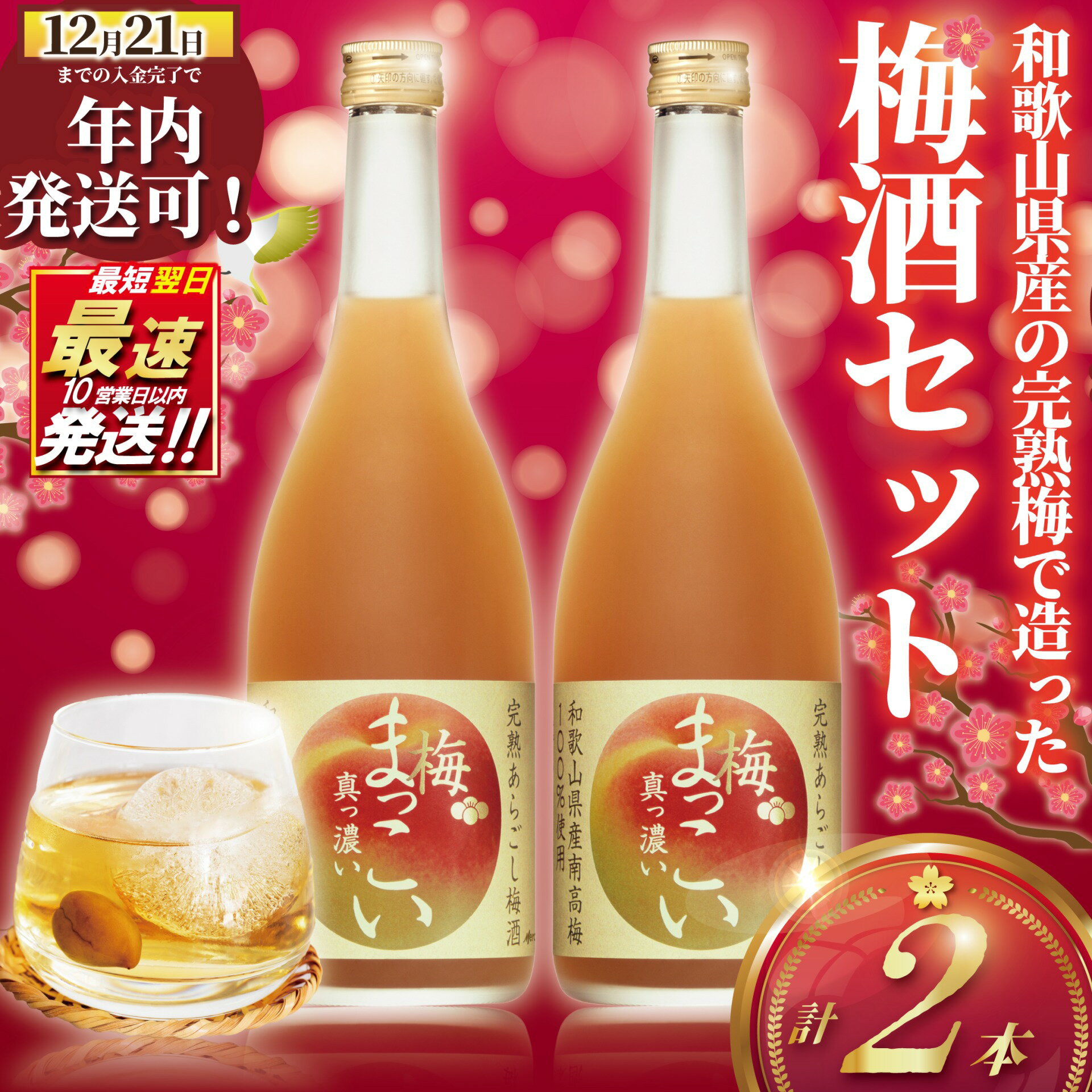 【ふるさと納税】 メルシャン 完熟梅「 完熟 あらごし 梅酒 」 2本 セット 詰合せ 梅 うめ ume うめしゅ 梅酒梅 和歌山県産 完熟南高梅 瓶 フルーツ フルーティ あらごし ピューレ おすすめ おいしい 口当たり 濃 お酒 アルコール お酒 さけ 10000円 1万円 神奈川 湘南 藤沢