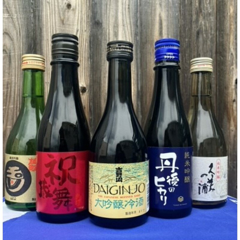 【ふるさと納税】高評価★5.0 高レビュー★ 日本酒好きにはたまらない★ 京都・京丹後の酒蔵5蔵 地酒飲み比べセット 300ml×5本　日本酒 お酒 好き のみくらべ せっと 竹野酒造 吉岡酒造 白杉酒造 木下酒造 熊野酒造 大吟醸 冷酒 純米吟醸 送料無料