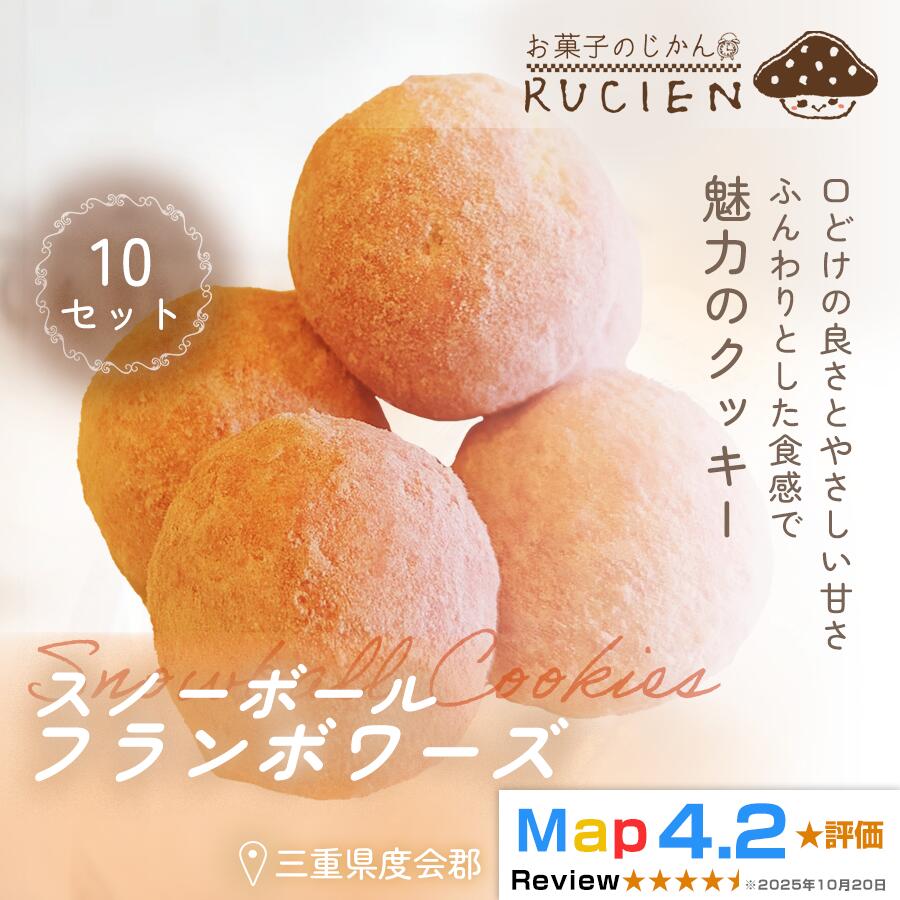 【ふるさと納税】【ほろっと崩れるやさしい甘さ】スノーボール（フランボワーズ） 10個セット ／ チーズケーキ ケーキ スイーツ 焼き菓子 洋菓子 ギフト 贈り物 プレゼント 三重県 度会郡度会町