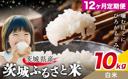 米 茨城 ふるさと米 白米 10kg 5kg×2袋 12ヶ月定期便 12回お届け 定期便《申込月の翌月より出荷》茨城県 結城市 米 国産 お米 おこめ お弁当 おにぎり