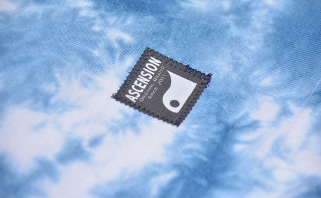 藍染めタイダイワイドTシャツ J  ASCENSION  黒部の名水染め　ファッション 服 男性 メンズ 女性 レディース トップス  藍染め おしゃれ 染物 プレゼント Mサイズ