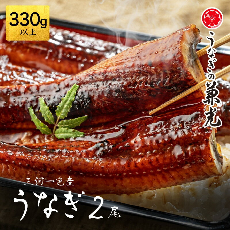 うなぎ 西尾 三河 一色産 ≪7月20日までの入金で、丑の日に間に合う！≫ うなぎ 蒲焼【大サイズ2尾 (計2尾 330g以上)】U023【冷凍便】うなぎの兼光 蒲焼き 惣菜 国産うなぎ ウナギ 鰻 愛知県産 西尾市産 西尾一色産 タレ付き たれセット かば焼き MB