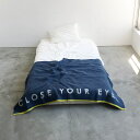 【ふるさと納税】CLOSE YOUR EYES wool blanket ハーフケット｜敬老の日 お歳暮 贈答品 ギフト 誕生日 プレゼント 贈り物 父の日 母の日 クリスマス お見舞 [3094]